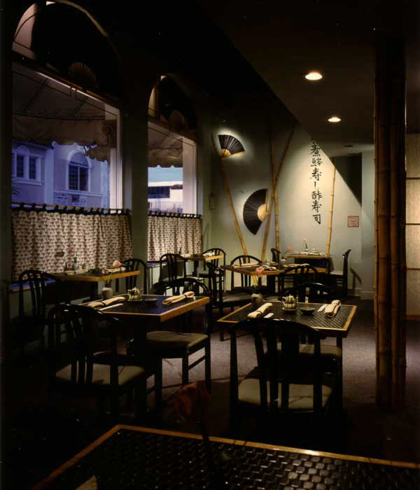 Japanese simplistic restaurant design on a small budget - Sasaki interior design by Carolyn Robbins
