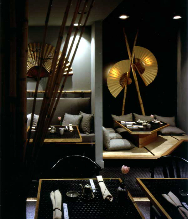Japanese simplistic restaurant design on a small budget - Sasaki interior design by Carolyn Robbins