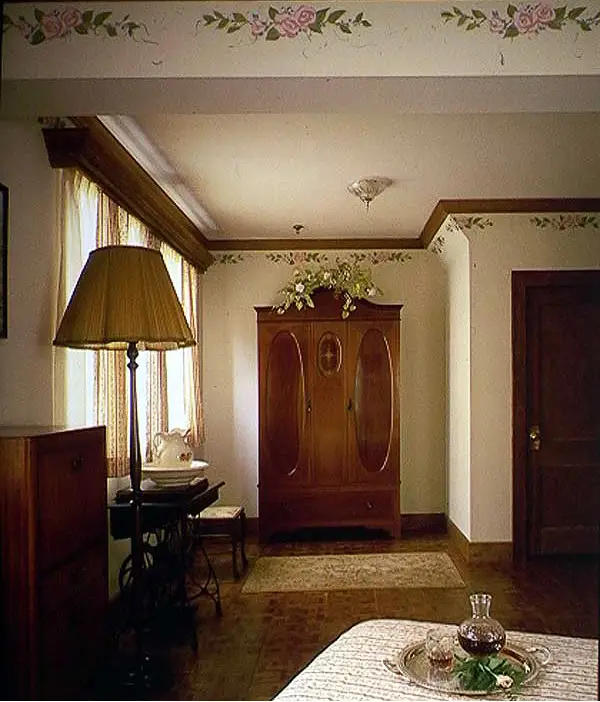 Place St. Michel Hotel interior design by Carolyn Robbins. One of a kind boutique rooms with a Victorian flare.