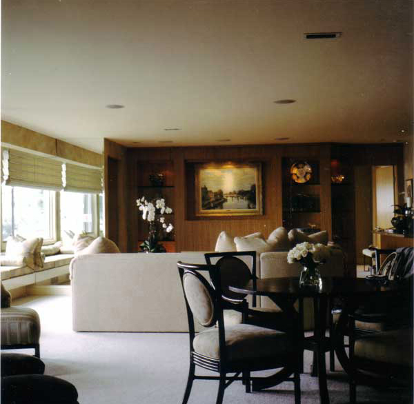 Refined interior design using champagne colors in elegant design by Carolyn Robbins