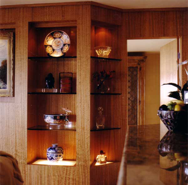 Refined interior design using champagne colors in elegant design by Carolyn Robbins