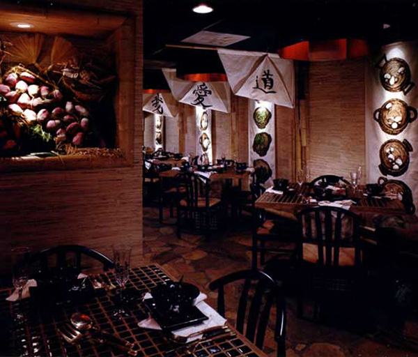 Casablanca - Spanish Mediterranean style in a South Florida restaurant interior by Carolyn Robbins