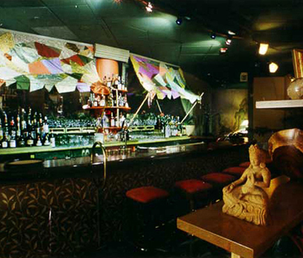 Francisco Asian restaurant in an artistic street dining vibe by Carolyn Robbins interior designer