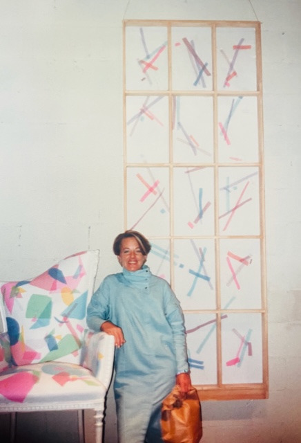 Organza multi layered & lacquer chair ‘86 by carolyn robbins - Antares Miami