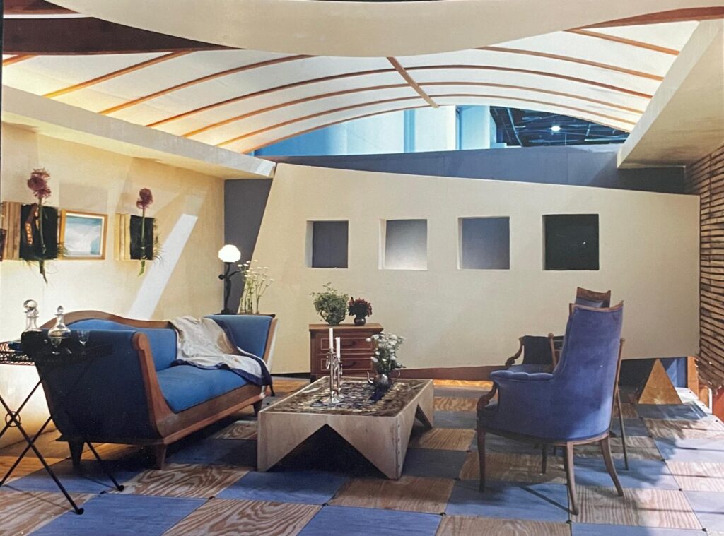 Freestyle industrial materials in a minimal innovative design environment - Hurricane interior design by Carolyn Robbins